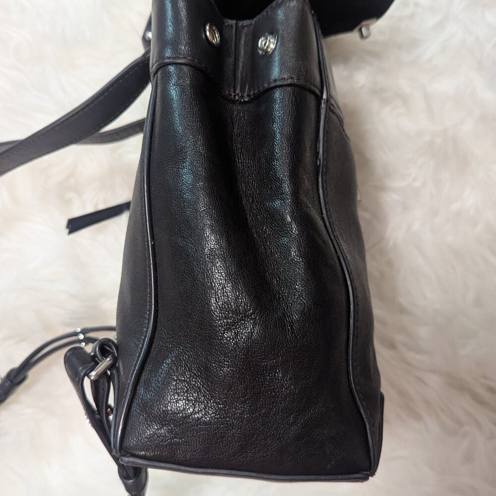 rag & bone Mini Pilot Backpack | Black Italian Lamb Leather - Picture 6 of 11